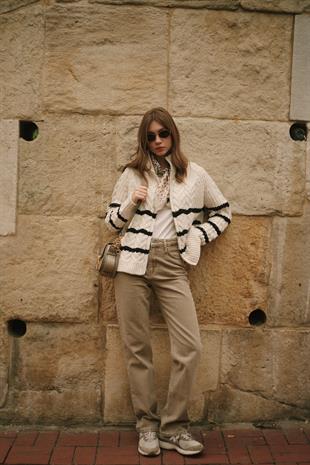 Straight Düz Paça Kadın Kahverengi Denim Jean Kot Pantolon