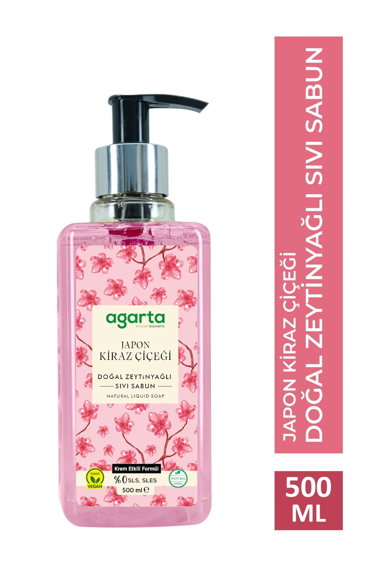 AGARTA SIVI SABUN 500ML KİRAZ ÇİÇEĞİ