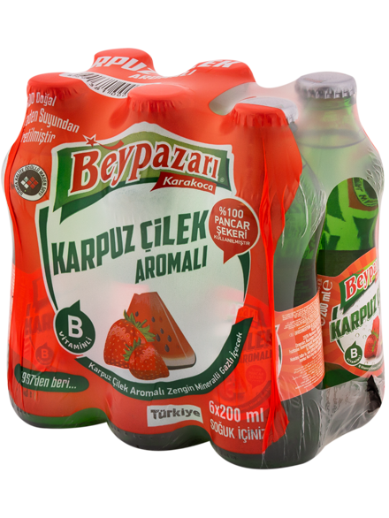 BEYPAZARI MADEN SUYU 200 ML KARPUZ-ÇİLEK