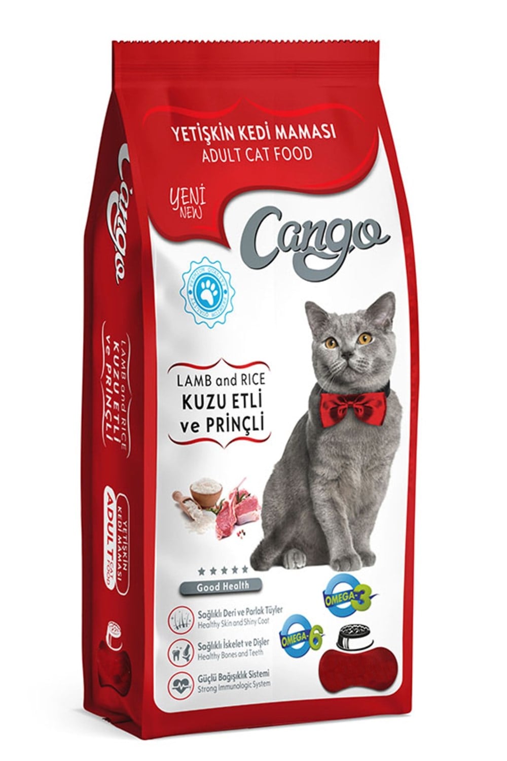 CANGO KEDİ MAMASI 1000GR KUZU ETLİ