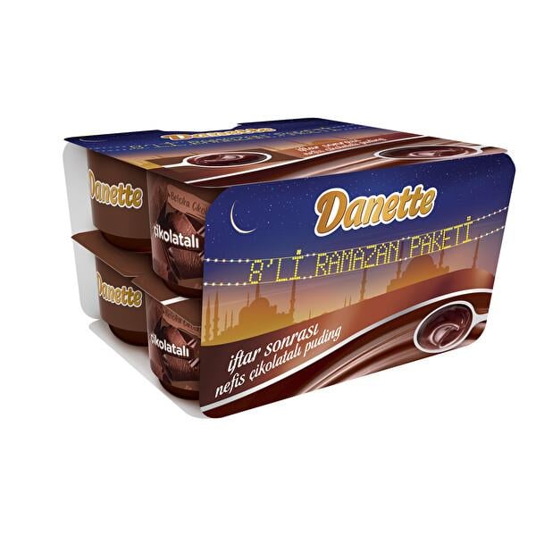 DANETTE ÇİKOLATALI PUDİNG 8X100 GR EKO