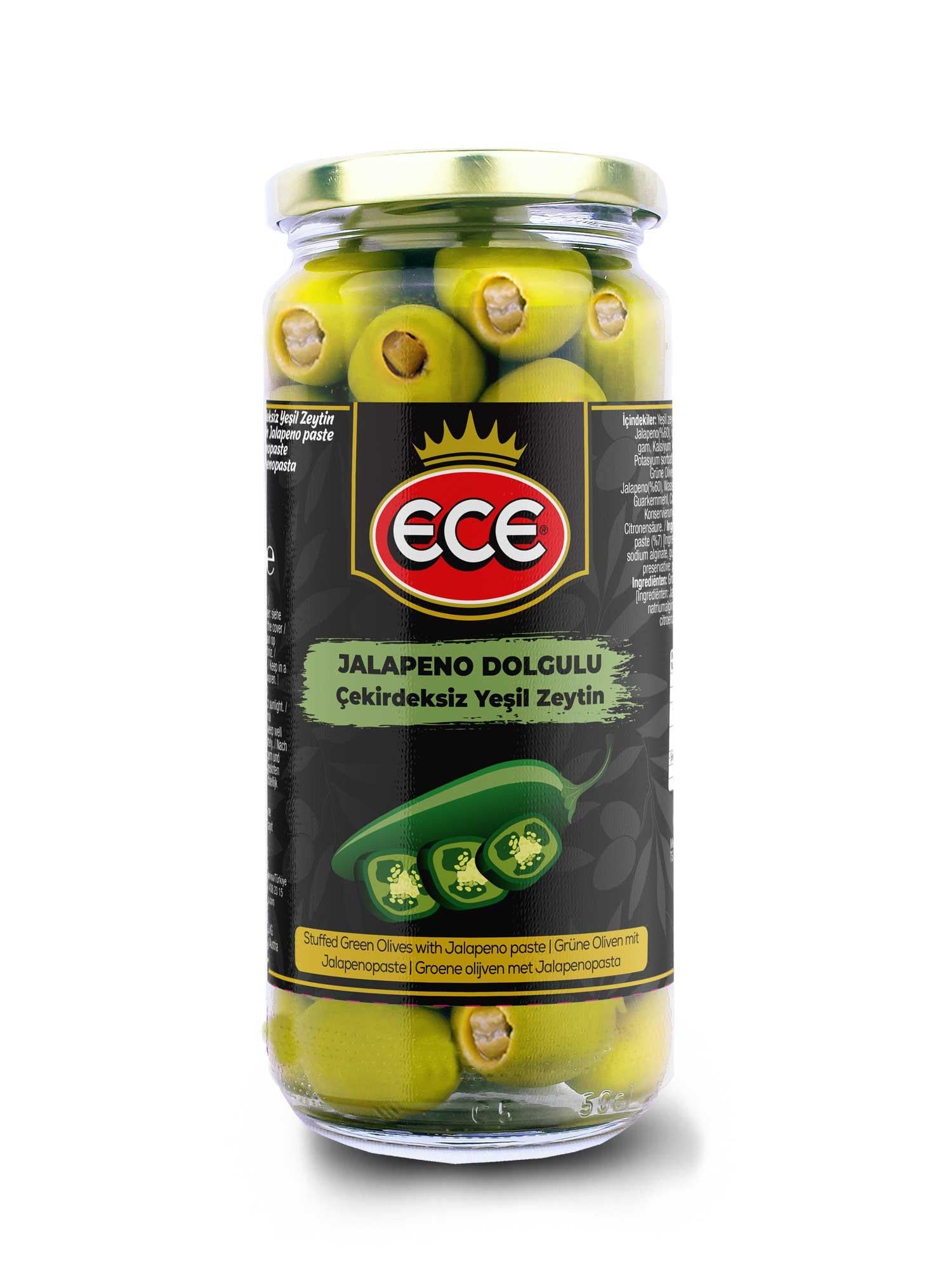 ECE YEŞİL ZEYTİN 260 GR JALAPENO DOL.