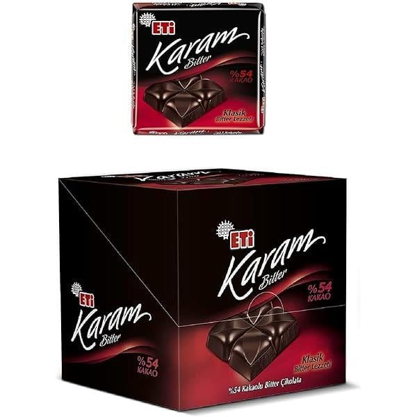 ETİ KARE KARAM %54 BİTTER 60 GR