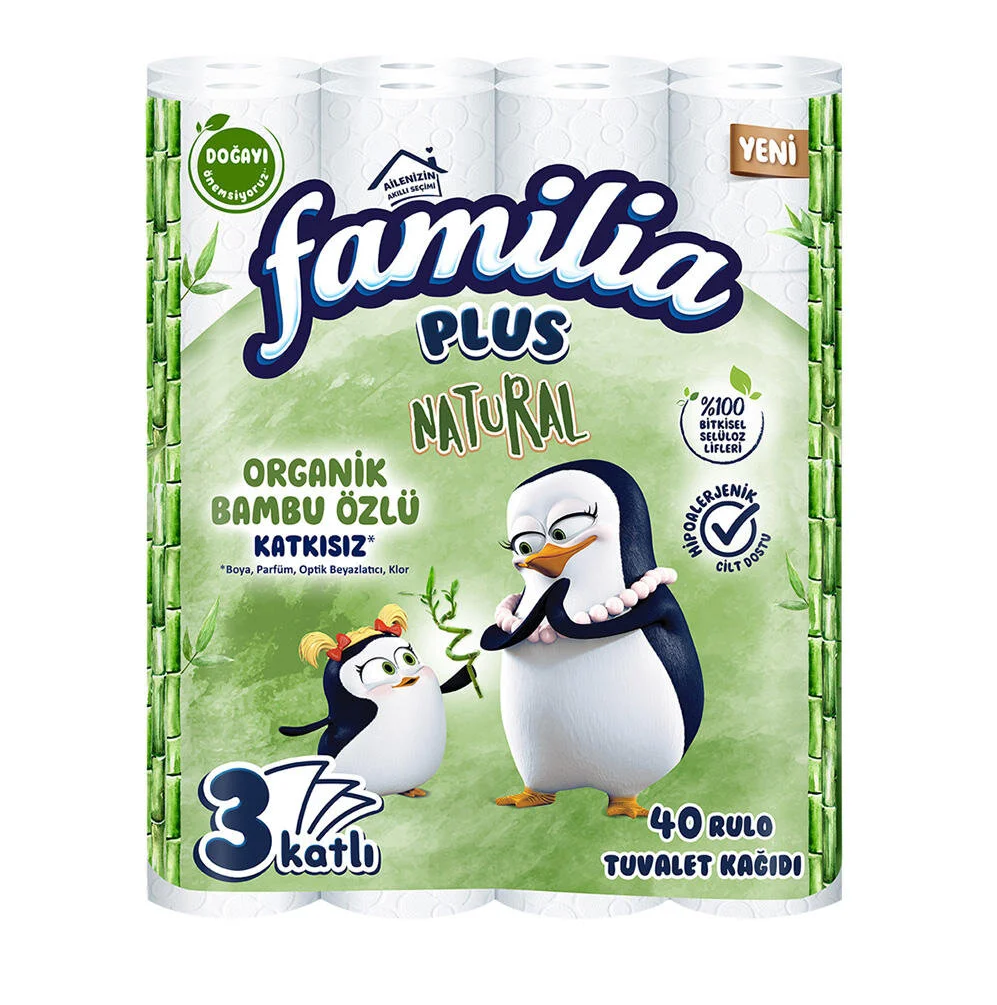 FAMİLİA TUV.KAĞD.40 LI NATURAL BAMBU 