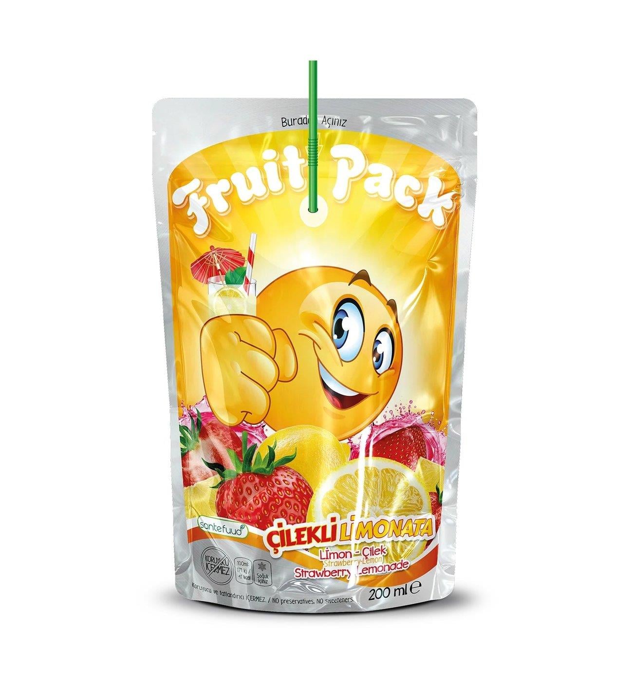 FRUİT PACK 200ML ÇİLEKLİ LİMONATA