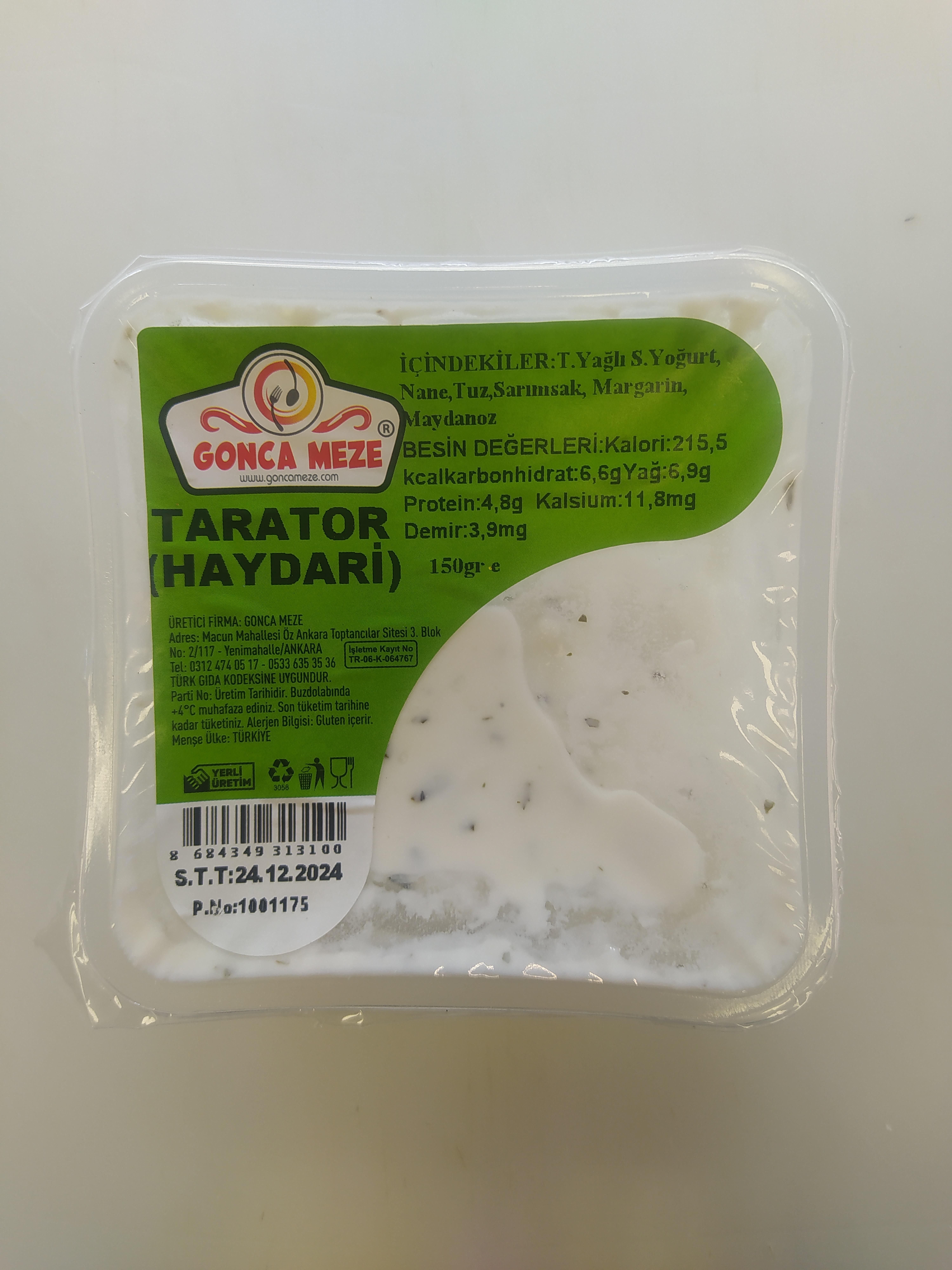 GONCA MEZE TARATOR HAYDARİ 150 GR