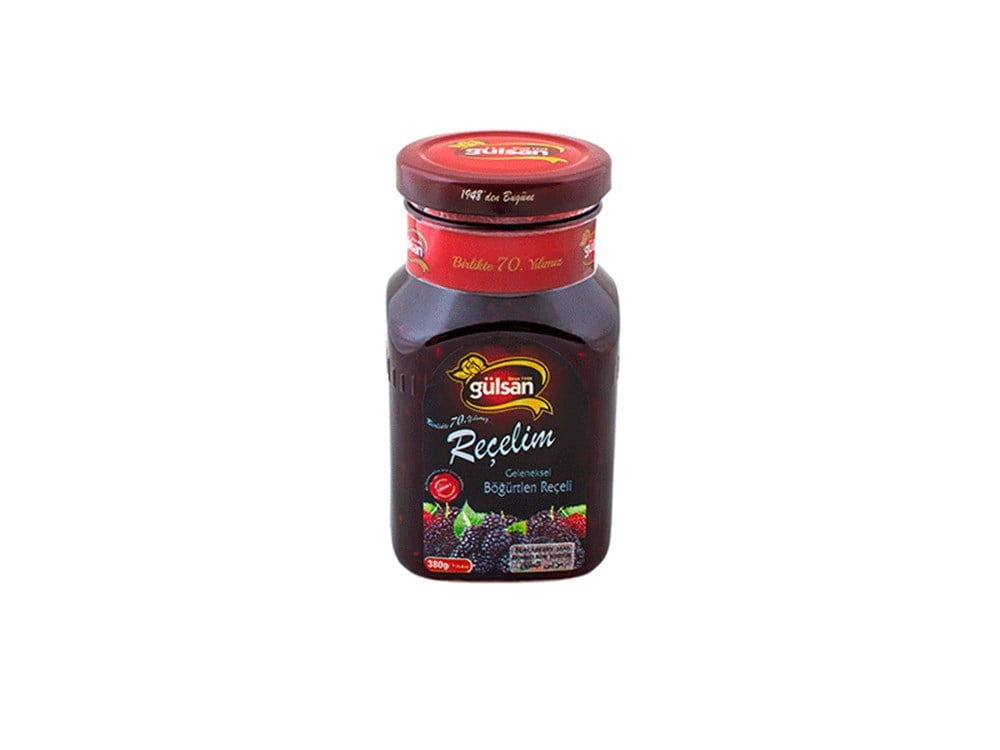 GÜLSAN REÇEL 380 GR BÖĞÜRTLEN CAM KAV. 