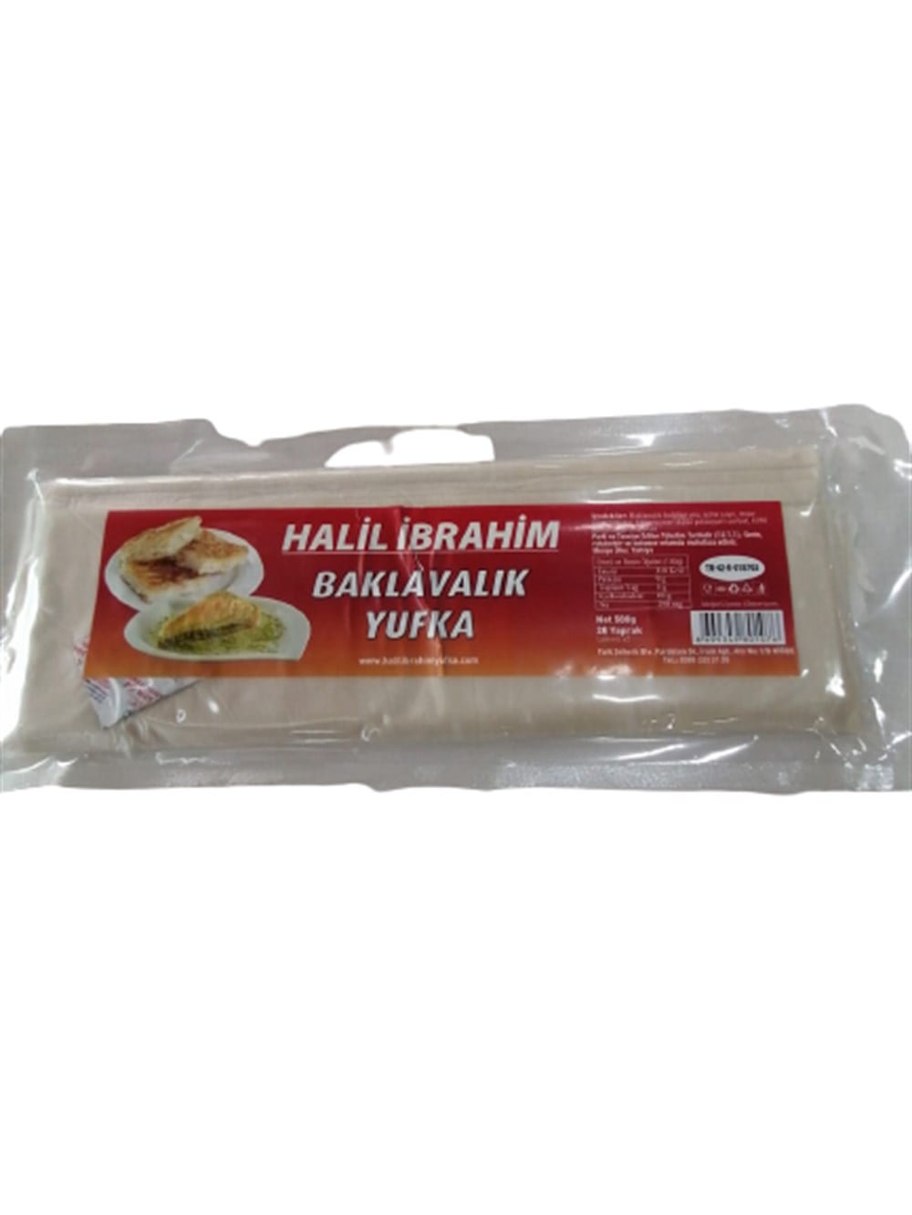 HALİL İBRAHİM BAKLAVALIK YUFKA 500 GR