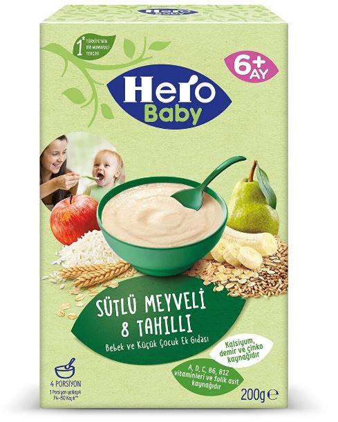 HERO BABY 200 GR SÜTLÜ MEYVELİ- 8 TAHILLI