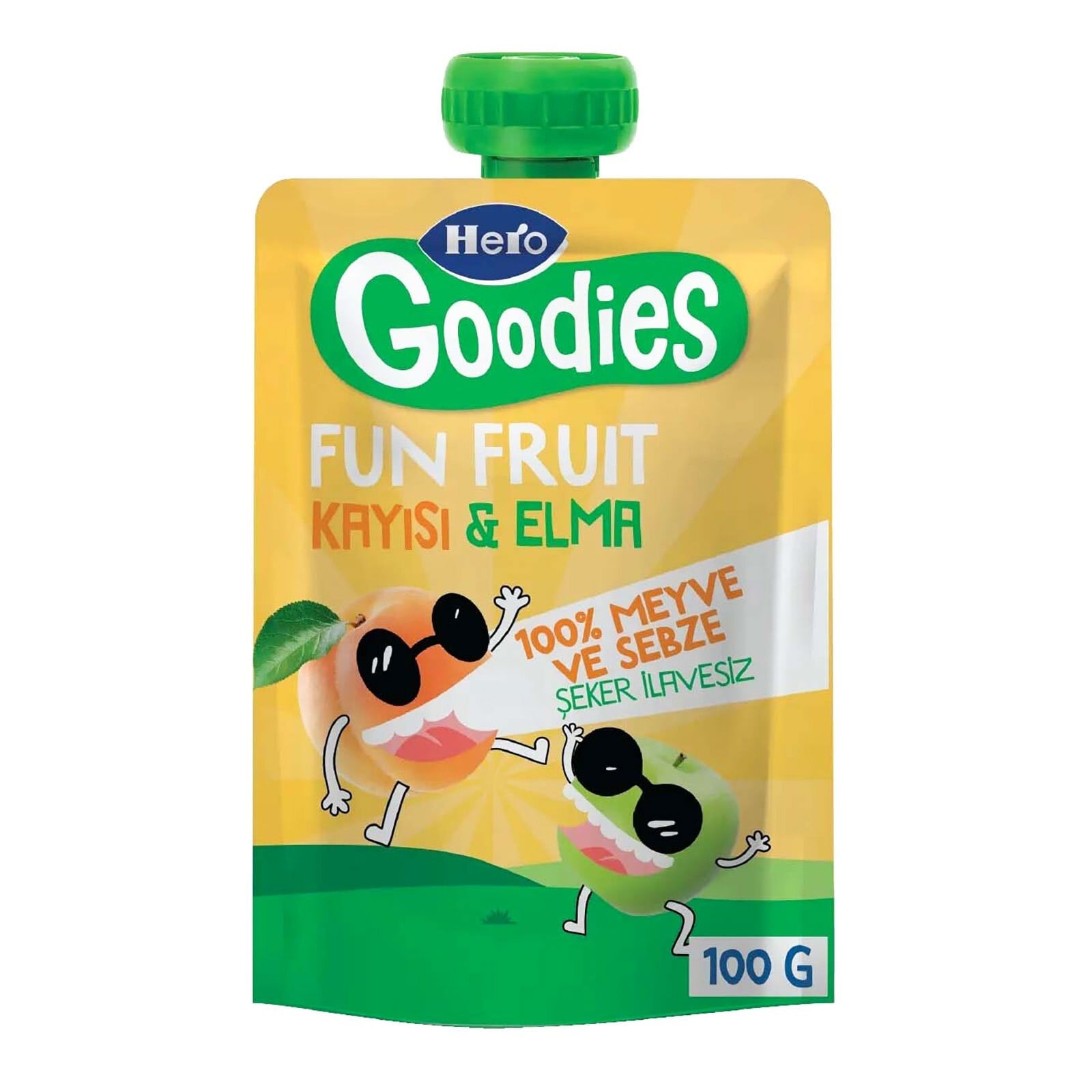 HERO BABY MEYVE PÜRESİ 100GR KAYISI-ELMA