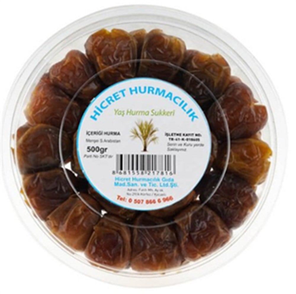 HİCRET YAŞ HURMA 500 GR 