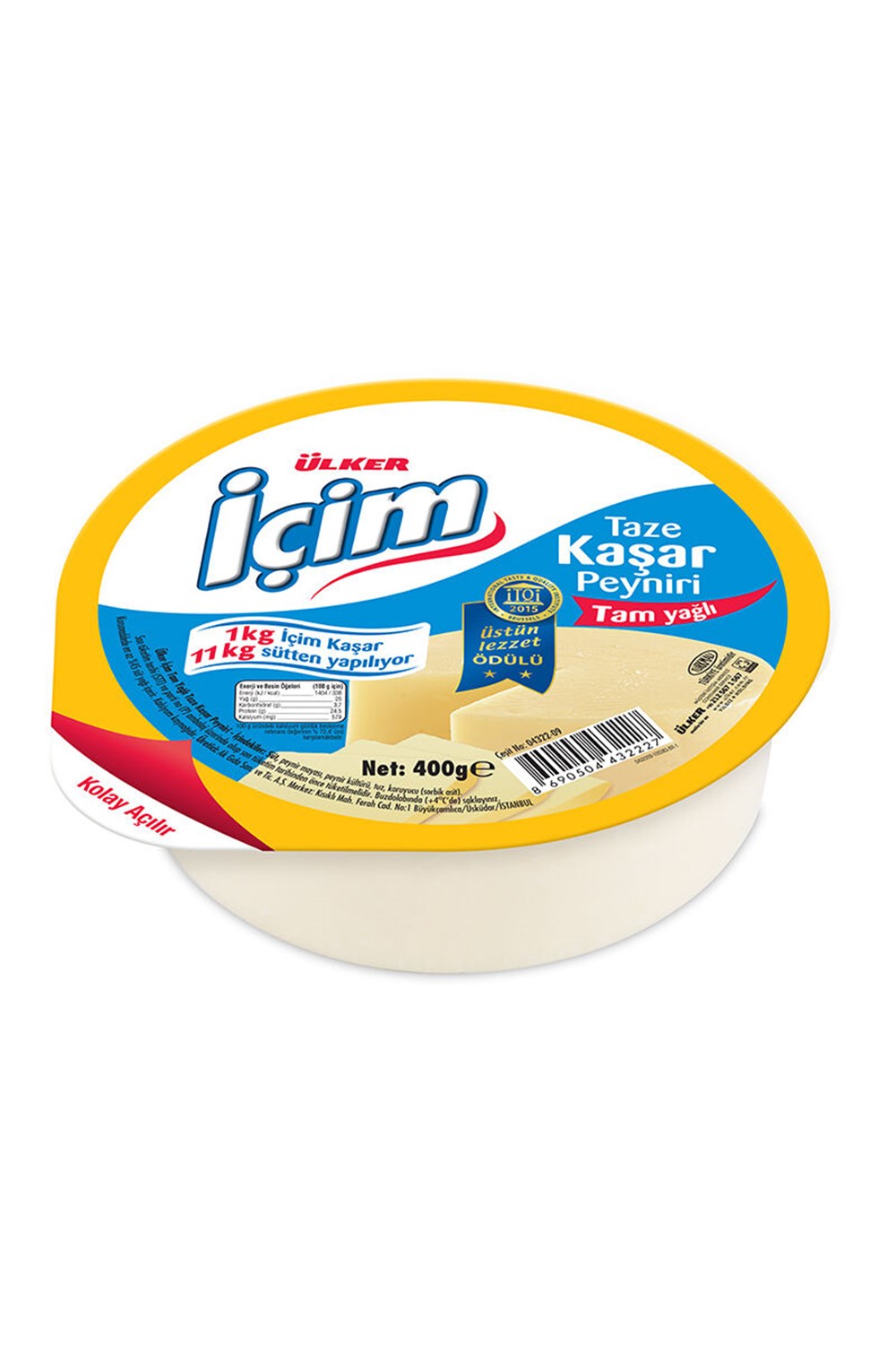 İÇİM KAŞAR PEYNİRİ 400 GR
