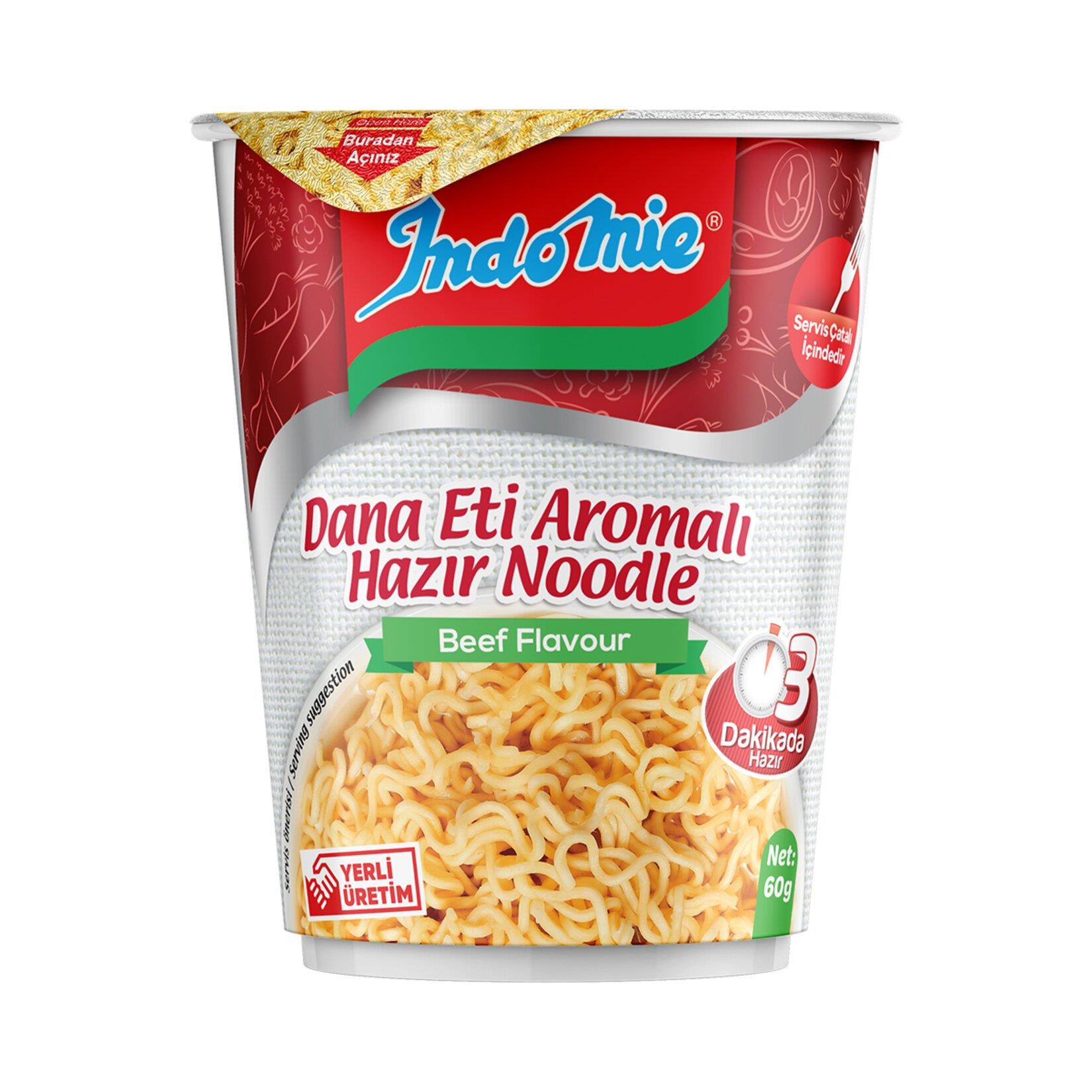 INDOMİE BARDAK 60 GR DANA ETİ ÇEŞNİLİ 