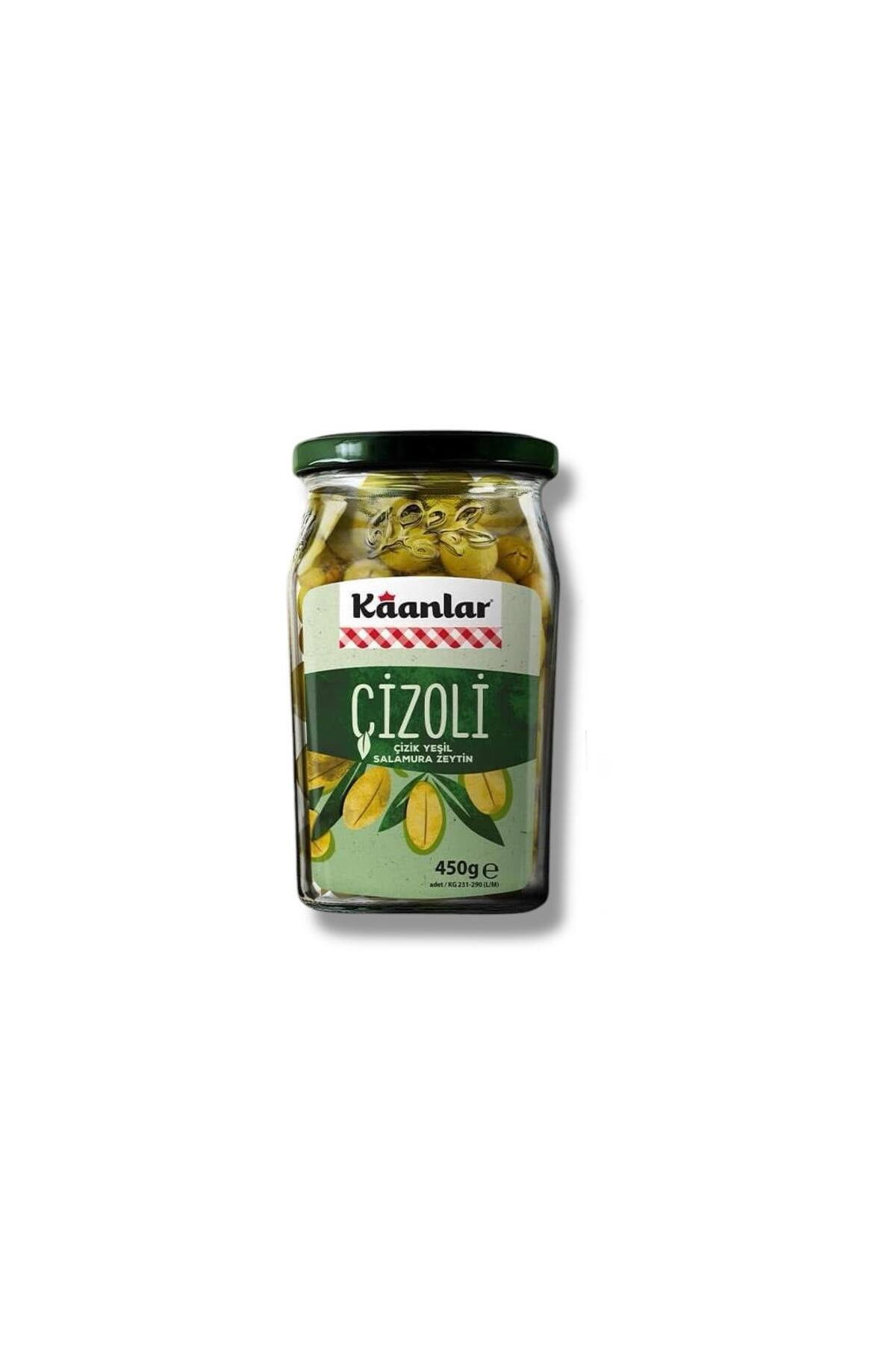 KAANLAR YEŞİL ZEYTİN ÇİZGİLİ 400GR 