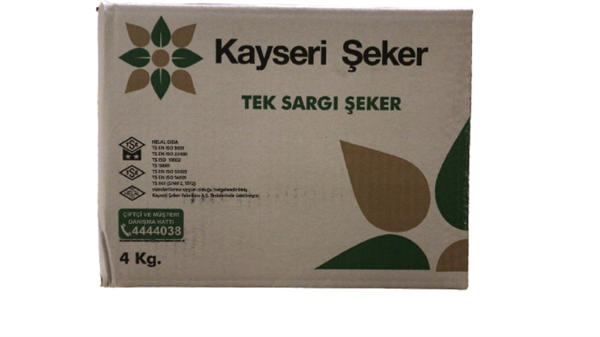 KAYSERİ ŞEKER TEK SARGILI 4 KG