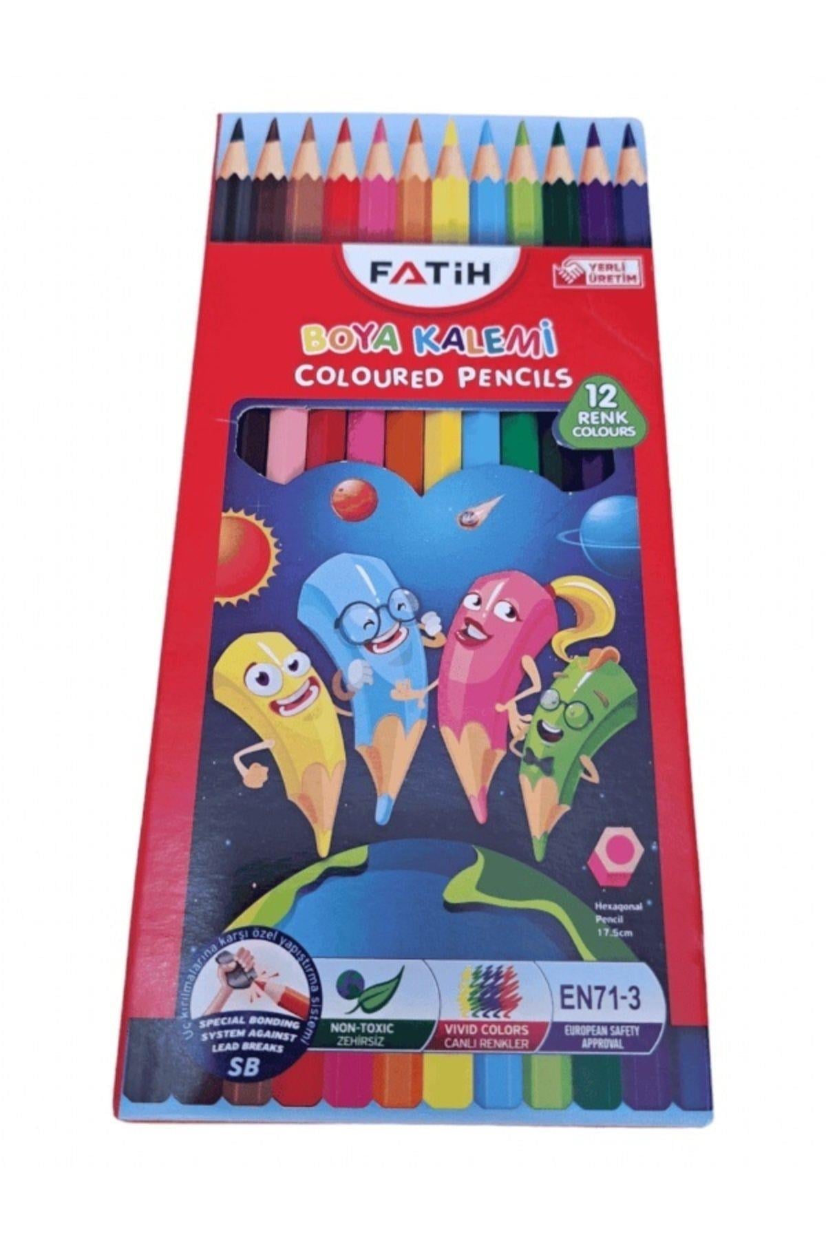 KRT.FATİH 12 RENK TAM BOY KURU BOYA T44 00139