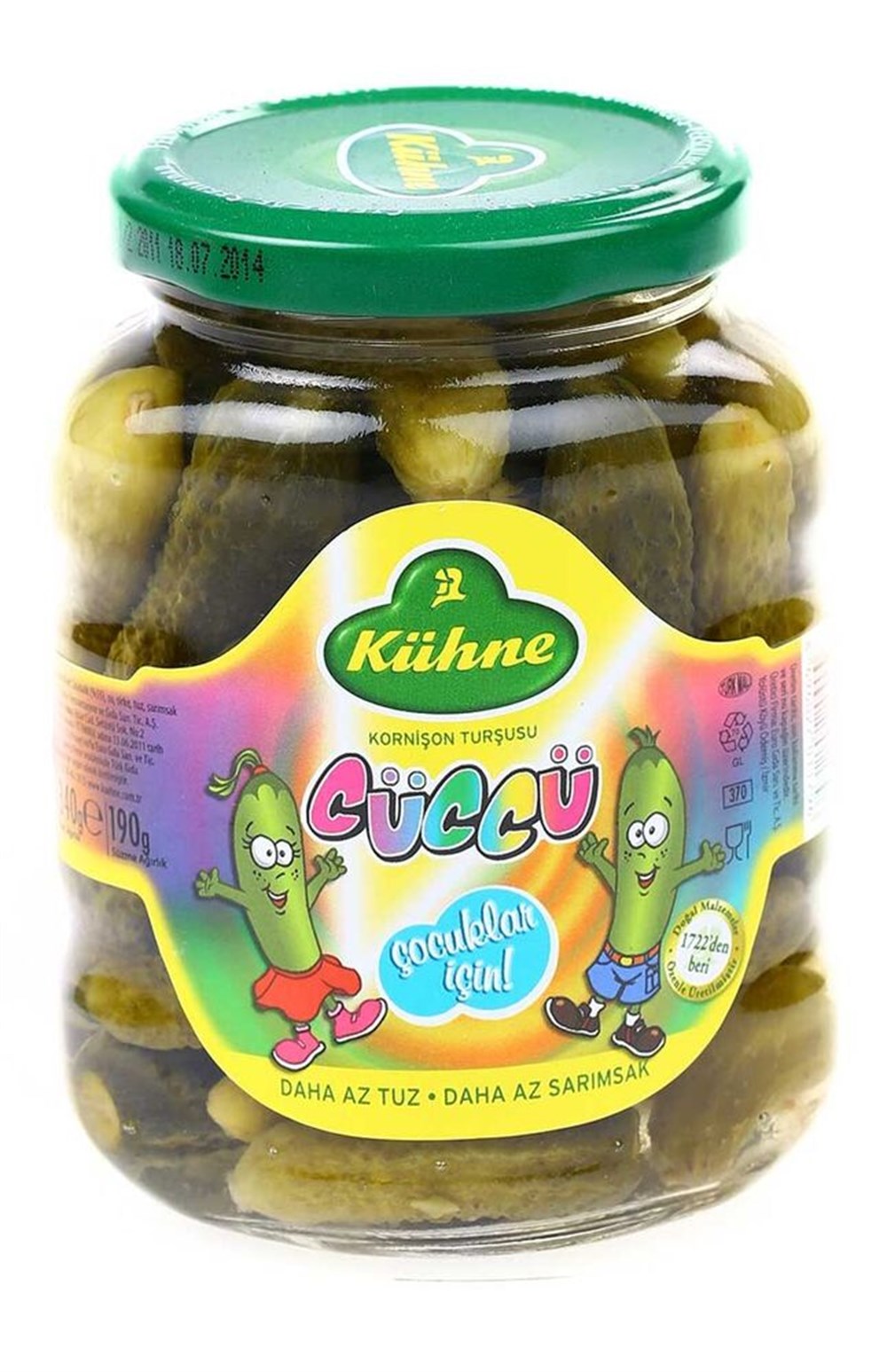 KÜHNE CÜCCÜ KORNİŞON 340ML CAM 