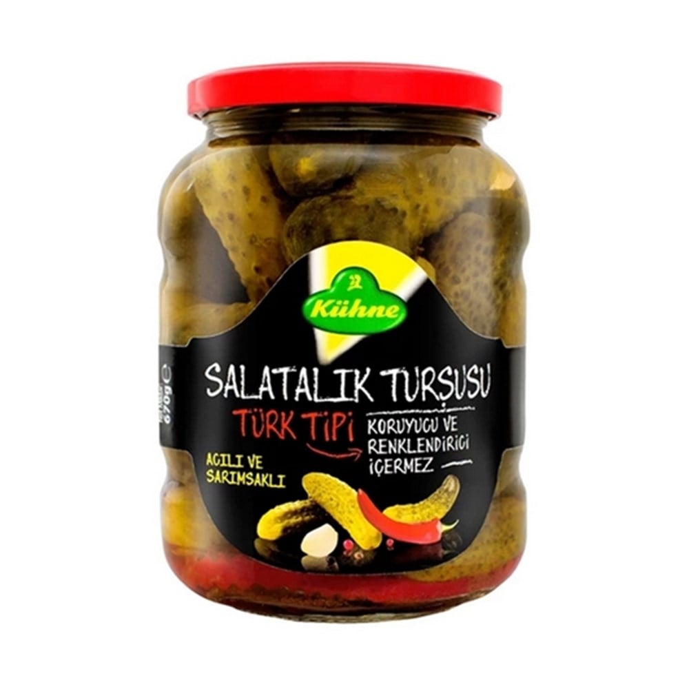 KÜHNE SALATALIK TURŞUSU TÜRKTİPİ 670 ML CAM 
