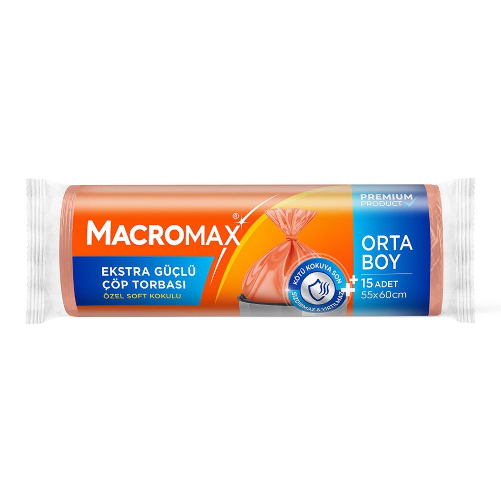 MACROMAX EKS GÜÇLÜ ÇÖP TORBASI ORTA