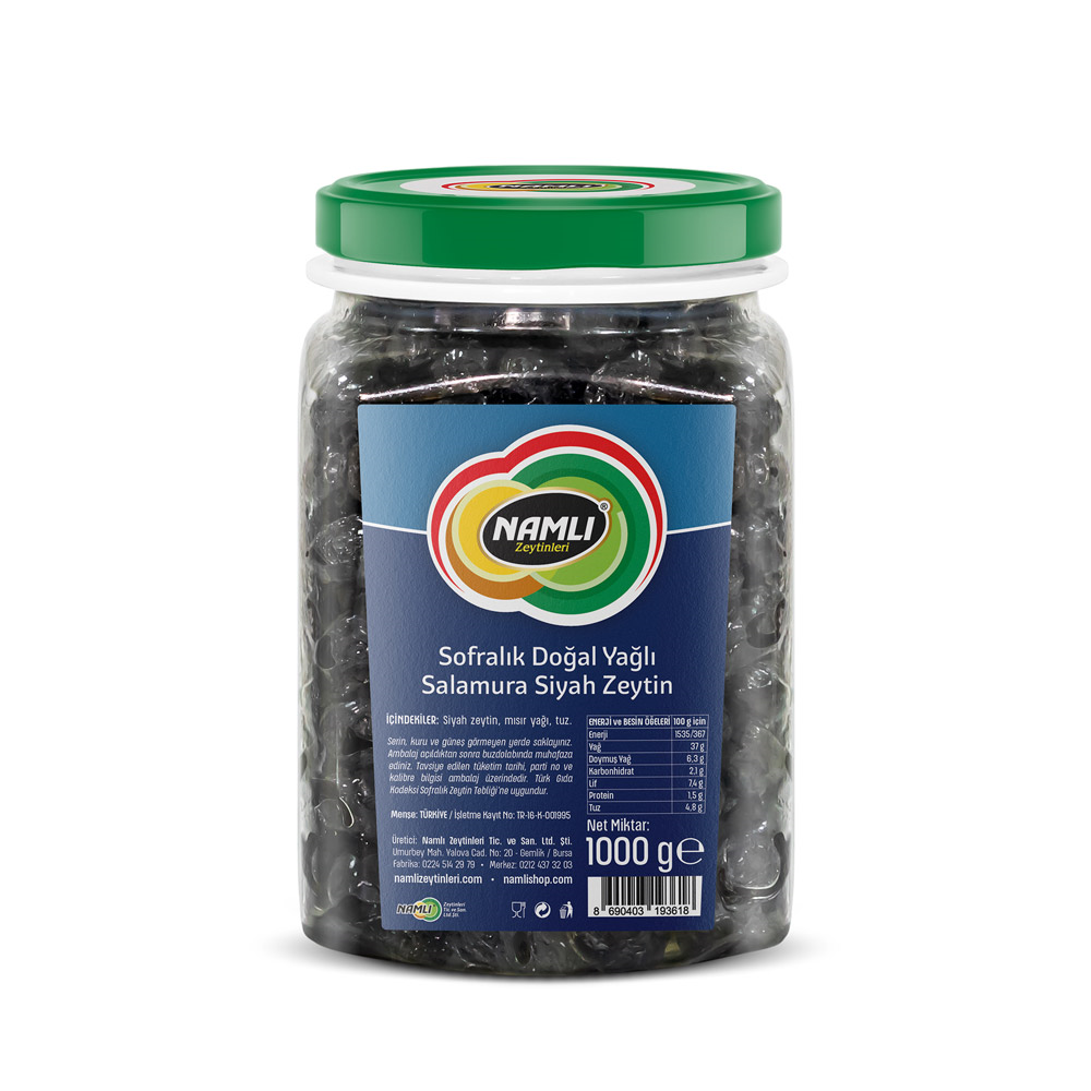 NAMLI SİYAH ZEYTİN 1 KG 261-290