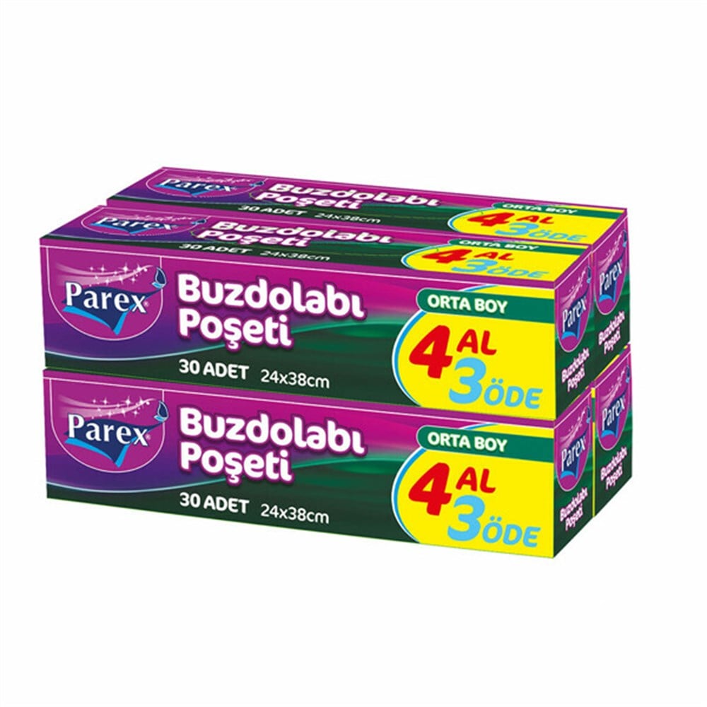 PAREX BUZDOLABI POŞETİ 4AL 3ÖDE ORTA