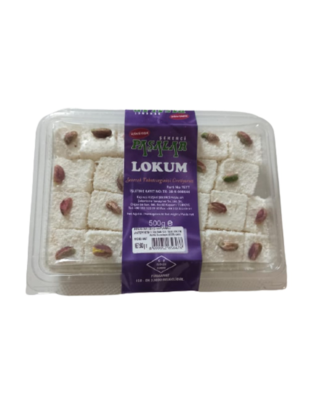 PAŞALAR A.FISTK.BASMA SULTAN LOKUM VAKUM 500 GR