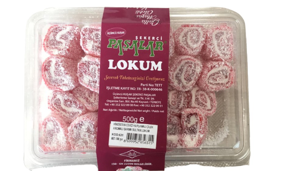 PAŞALAR ÇİLEK ARML.SARMA SULTAN LOKUM 500 GR