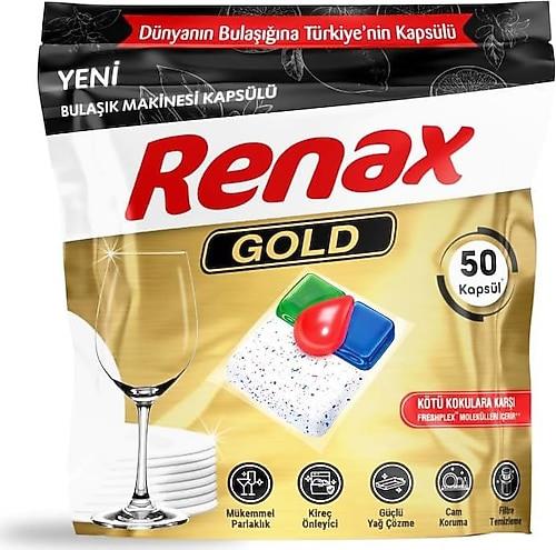 RENAX BULAŞIK MAKİNE KAPSÜL GOLD 50Lİ