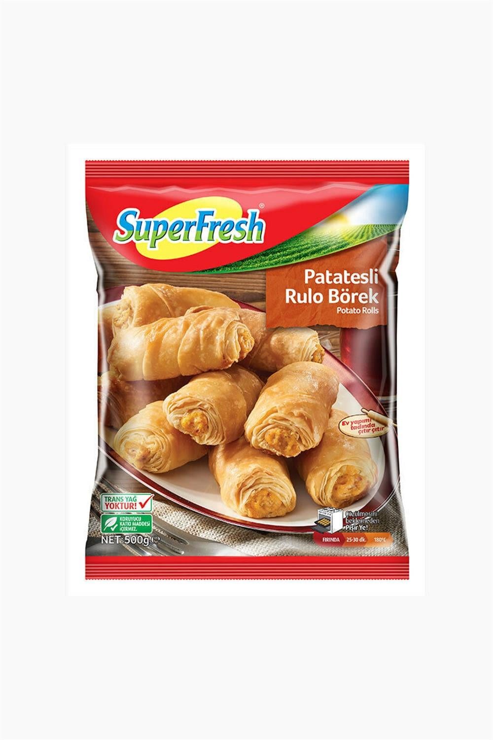SÜPERFRESH MİNİ BÖREK PATATESLİ 500 GR.