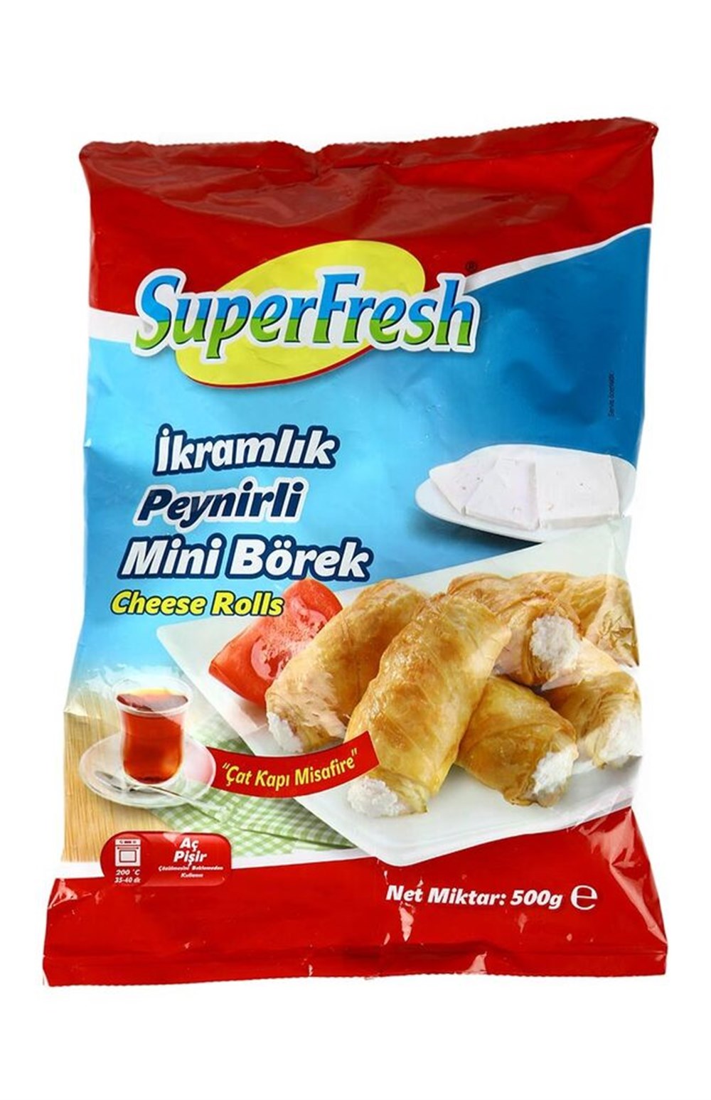 SÜPERFRESH MİNİ BÖREK PEYNİRLİ 500 GR.