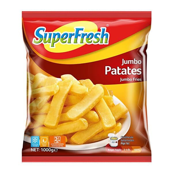 SÜPERFRESH PATATES JUMBO 1000GR 