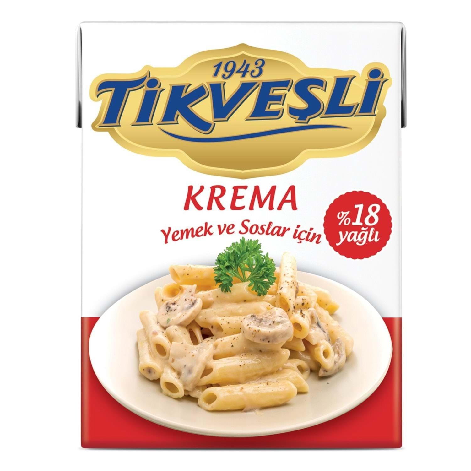 TİKVEŞLİ KREMA %18 YAĞLI 200ML