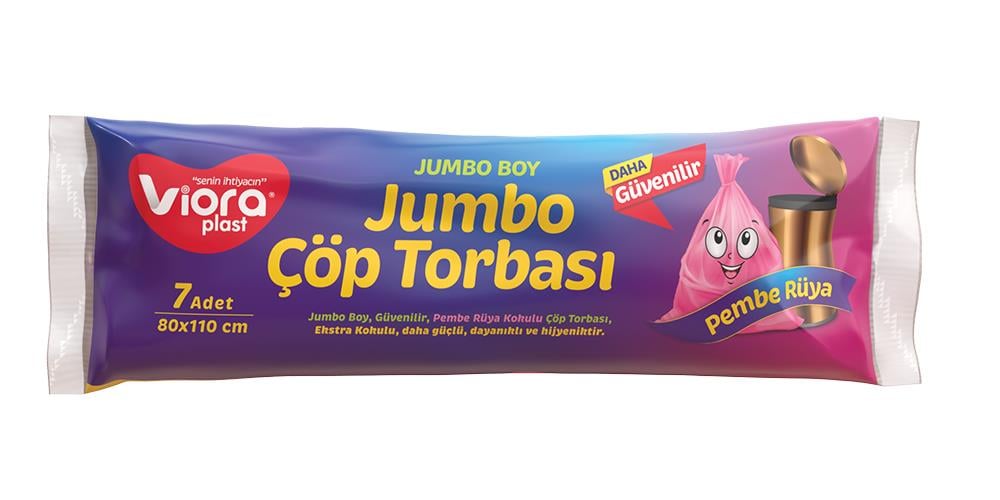 VİORA ÇÖP TOR.JUMBO PEMBE VRP-138