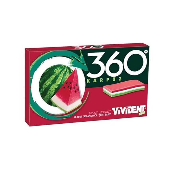 VİVİDENT ŞERİT 360-KARPUZ 33GR