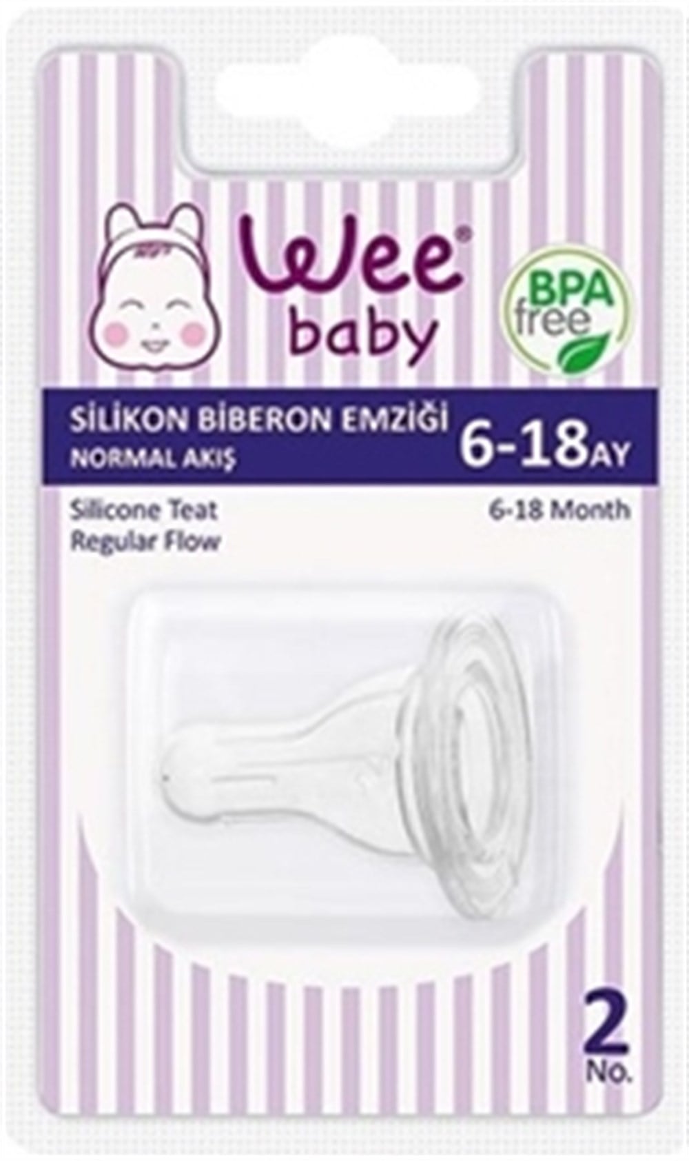 WEEBABY 821 SİLİKON BİBERON EMZK.NO 2
