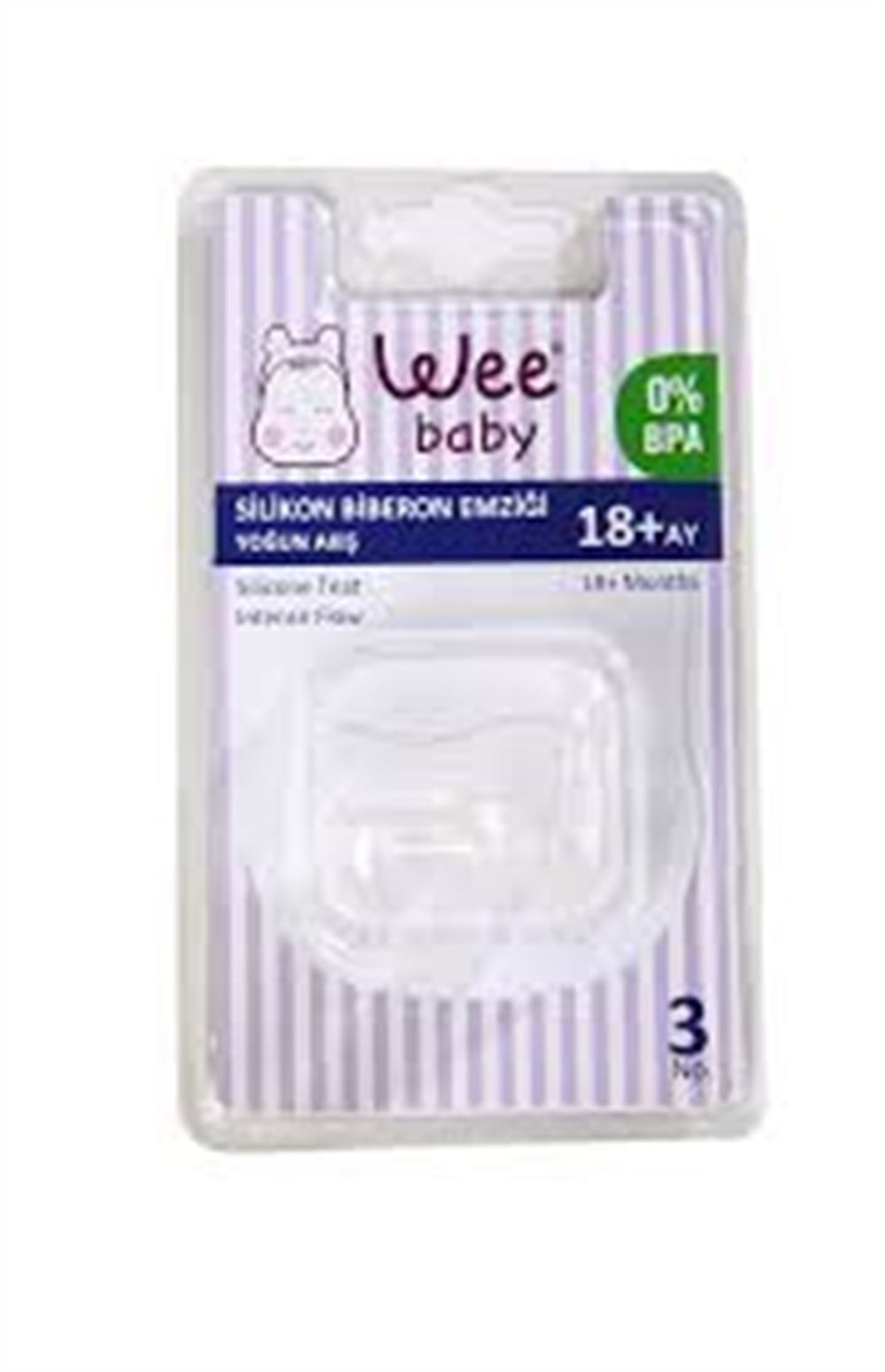WEEBABY 822 SİLİKON BİBERON EMZK.NO 3