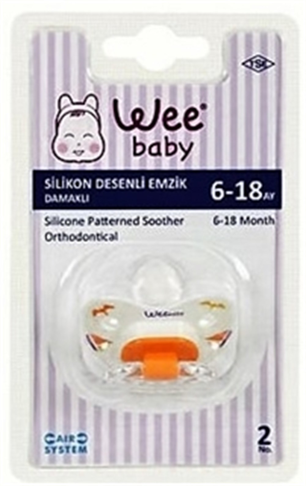 WEEBABY 837 ŞEFFAF DESENLİ EMZİK NO 2