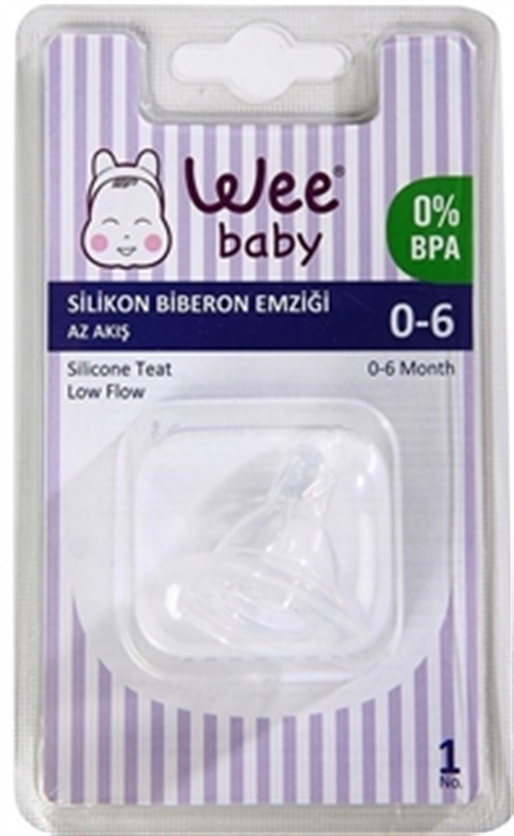 WEEBABY 866 SİLİKON BİBERON EMZK.NO 1