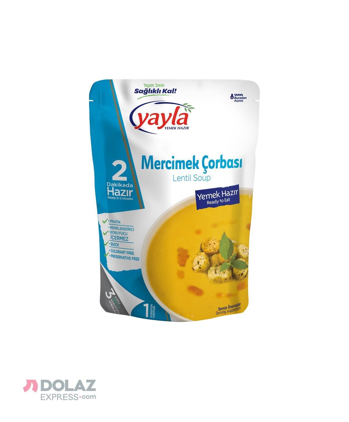 YAYLA MERCİMEK ÇORBASI 250 GR