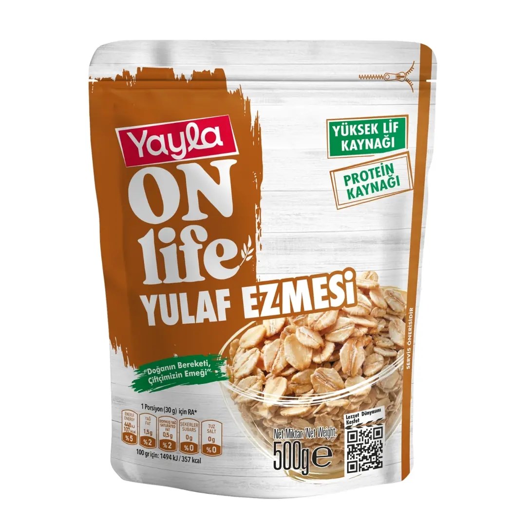YAYLA ONLİFE YULAF EZMESİ 500GR