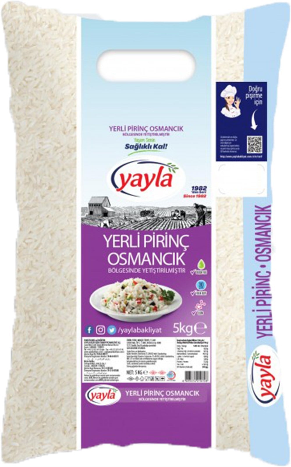 YAYLA OSMANCIK PİRİNÇ 5 KG