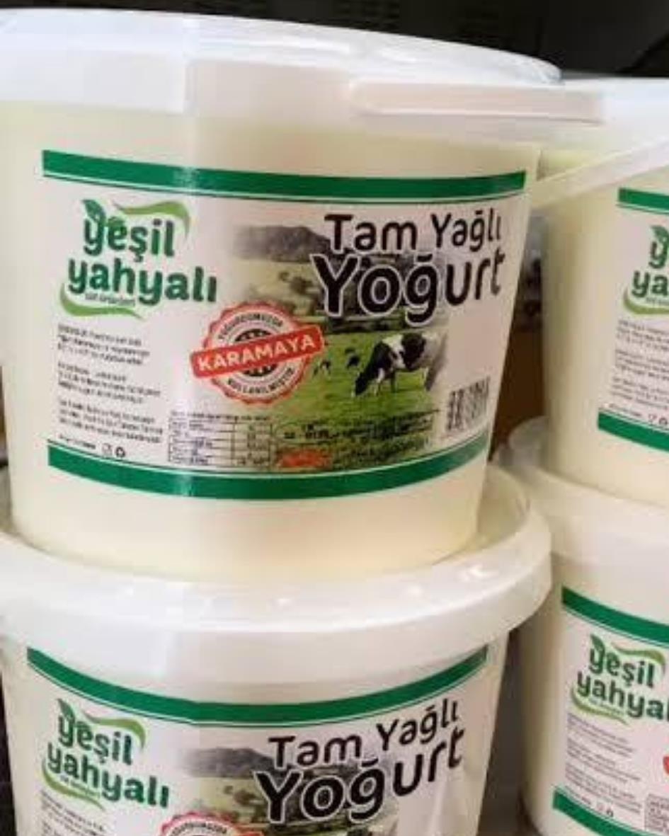 YEŞİL YAHYALI 2 KG TAM YAĞLI KARA MAYA YOĞURT