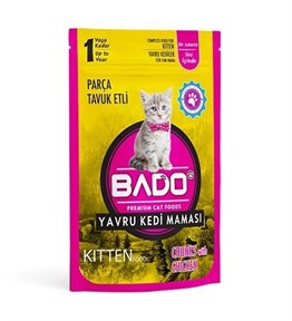 BADO YAV.KEDİ MAMASI 85GR TAVUK ETLİ