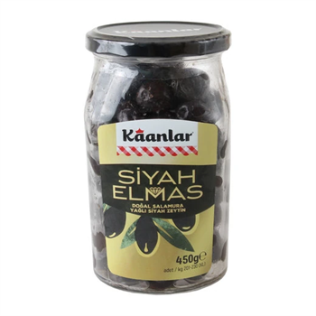 KAANLAR SİYAH ZEYTİN ELMAS 450GR 