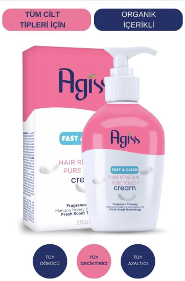AGİSS TÜY DÖK.KREM 250 ML 