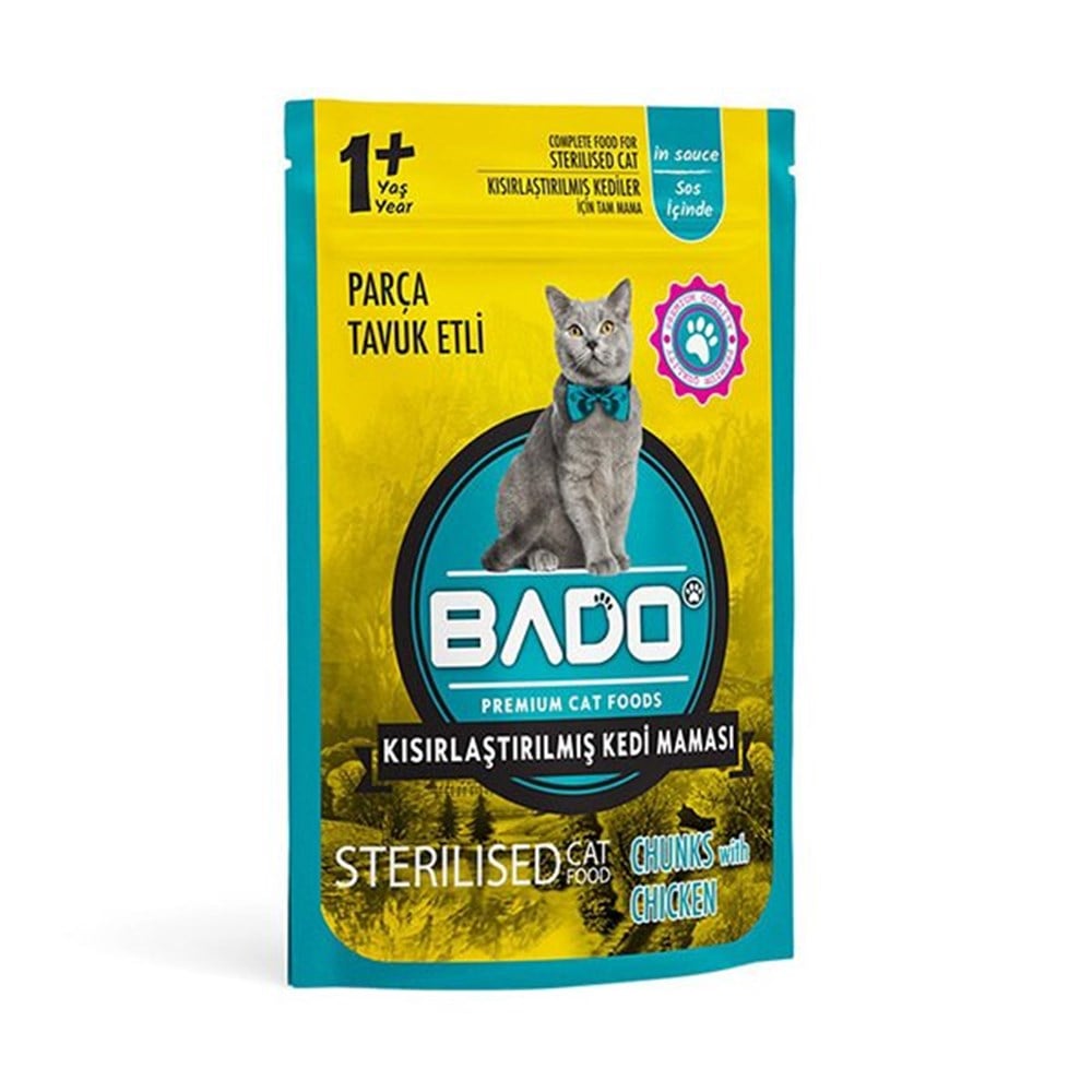 BADO KISIRL.KEDİ MAMASI 85GR TAVUK ETLİ