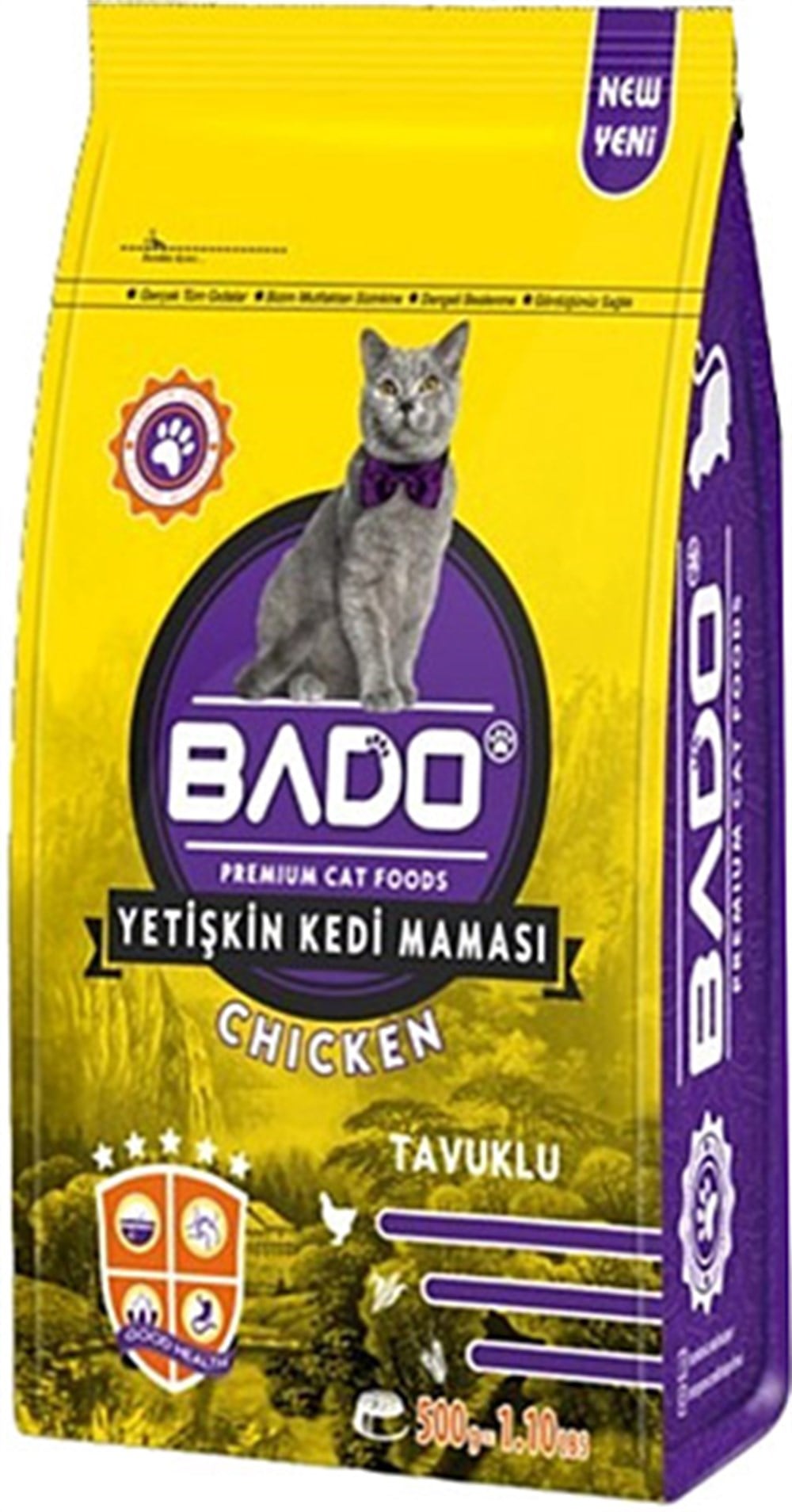 BADO YET.KEDİ MAMASI 500 GR TAVUK 