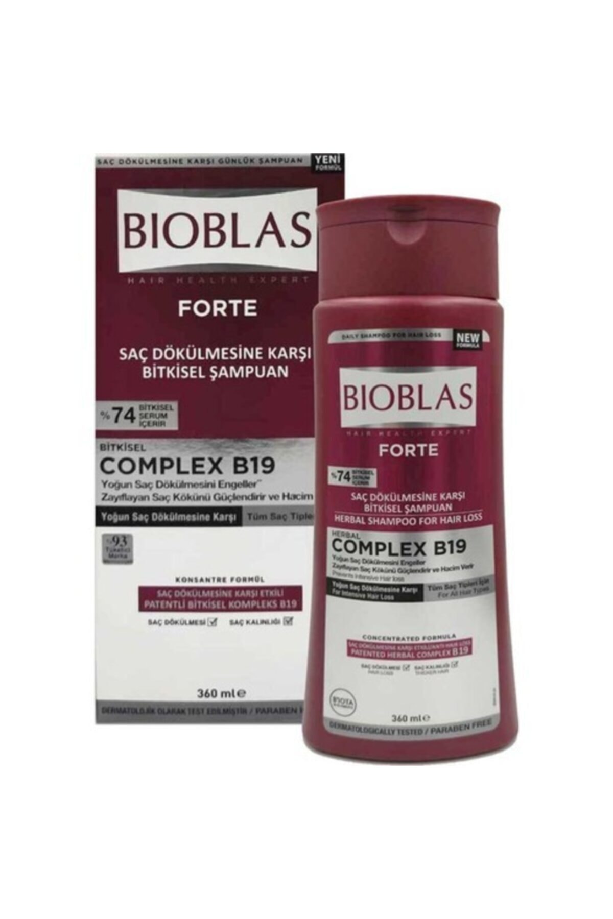 BİOBLAS ŞAMP.360 ML FORTE DÖK.KARŞI