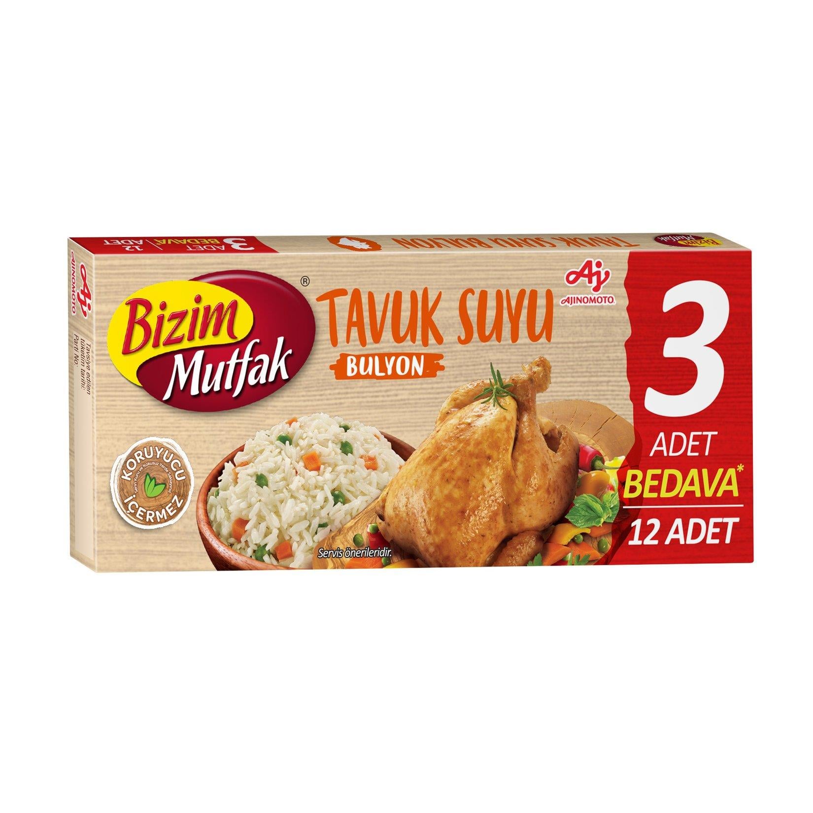 BİZİM BULYON TAVUK 12X10GR 