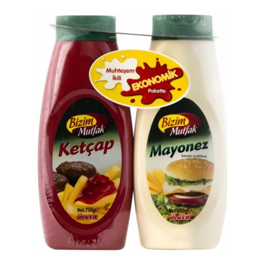 BİZİM KETÇAP+MAYONEZ 750+650 GR